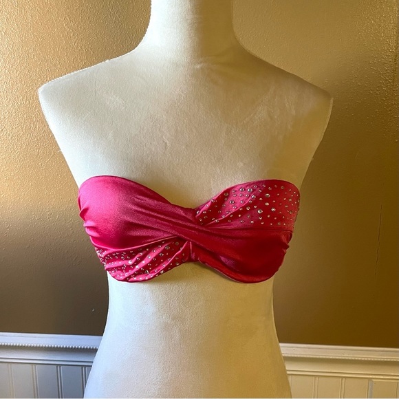 Y2k Vintage Victoria’s Secret Bandeau Swim Top Sz S - Picture 1 of 8